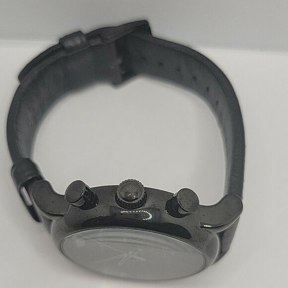 ARMANI AR1737 Men's Black Leather ​Analog Dial Quartz Genuine Wrist Watch BC565 - Picture 7 of 10
